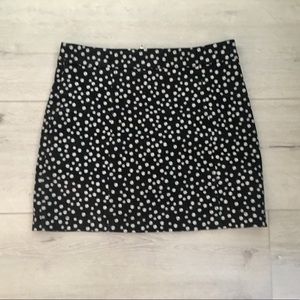 F21 High Waist Floral Mini Skirt